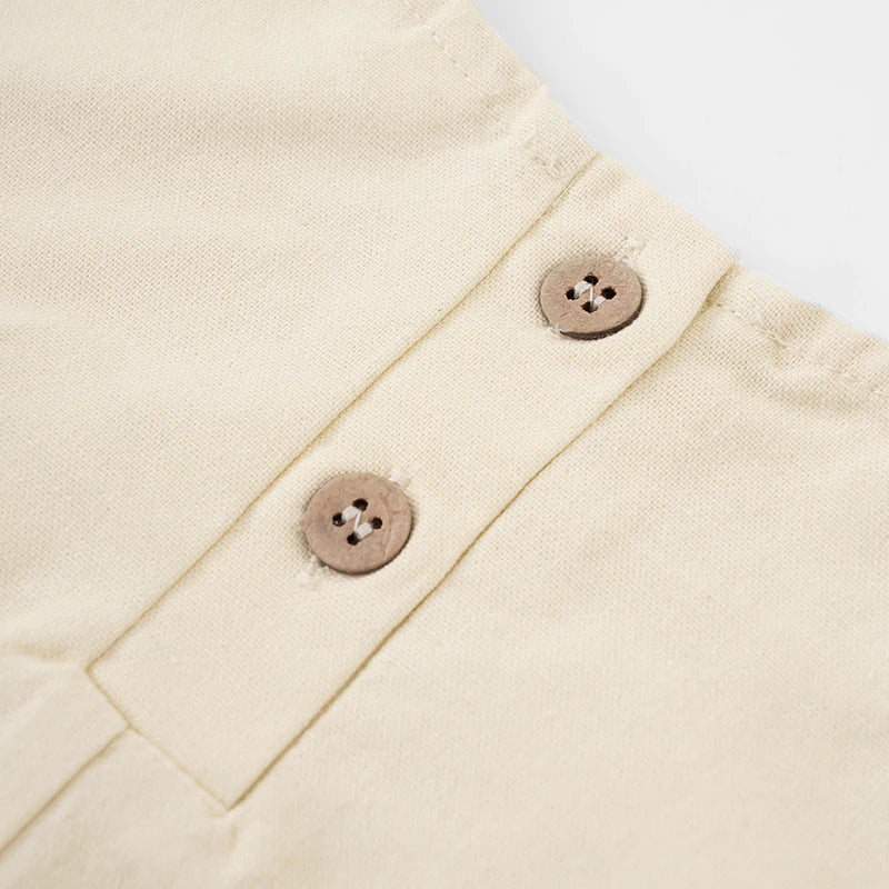 Classic Solid Color Cotton-Linen Women's Dress New Arrival Simple Sleeveless Tank Dress Casual Round-Neck Summer Dresses
