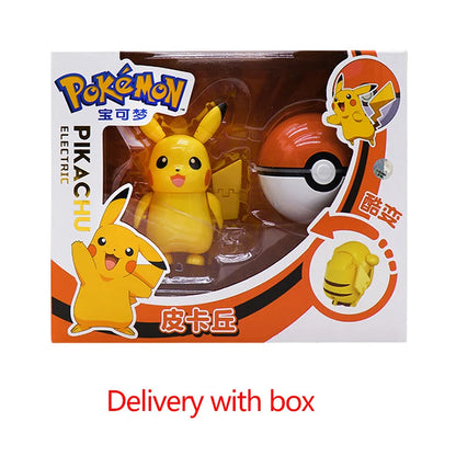 22 Kind Pokemon Ball Figure Pokeball Mewtwo Poke Pikachu Charizard Gyarados Venusaur Pawmi Quaxly Fuecoco Elf Toy Set Kids Gift