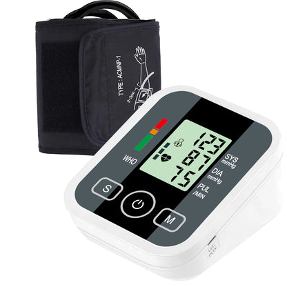 Digital Upper Arm Blood Pressure Monitor - Automatic BP Tonometer with Pulse Measurement,Sphygmomanometer Health Monitoring