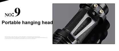 LED Flashlight Pocket Emergency Flashlight Zoomable Torch Aluminium Alloy 3 Lighting Modes Flashlight Waterproof Torch