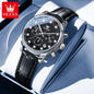OLEVS 3669 Original Chronograph Quartz Wristwatch for Lady Calendar Waterproof Steel Strap Elegant Dress Women's Watches