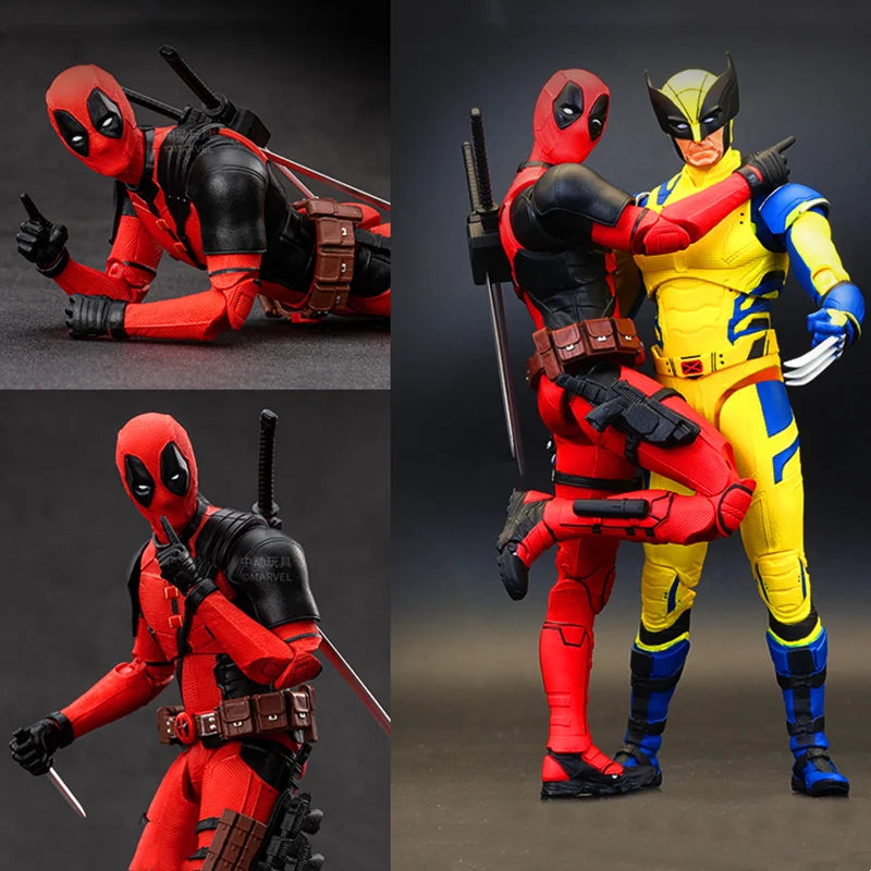 ZDTDS Deadpool & Wolverine X-Men Logan Winston Wilson Assembly Action Figures Collection Movie Doll Joint Mobility Toy Gifts