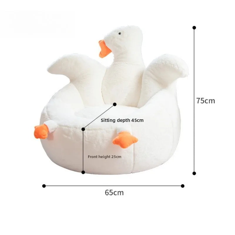 creative cute bean bag sofa goose-shaped design soft portable sofa single lightweight couch wohnzimmer living room furniture
