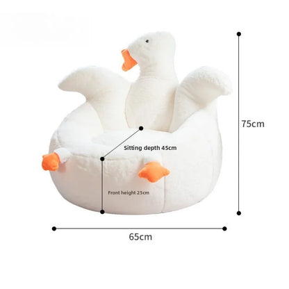 creative cute bean bag sofa goose-shaped design soft portable sofa single lightweight couch wohnzimmer living room furniture