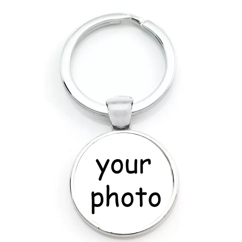 Customized Key Chains Keyring Jewelry Accessories Custom Photo Printing Picture Personalized Keychain Key Ring DIY Image