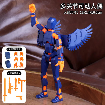 13 Jointed 3D Printed Mannequin Character Assemble Toys Movable Action Figures Shapeshift Robot Parent-children Game Kids Gifts