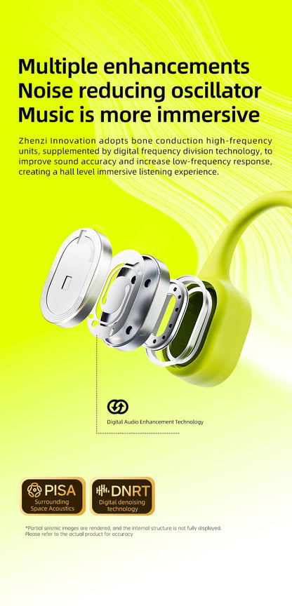 POLVCDG x34 Bone Conduction Swimming Earphones 32GB Memory IPX8 Waterproof Outdoor Trail Running ClimbingRock Climbing Earphones