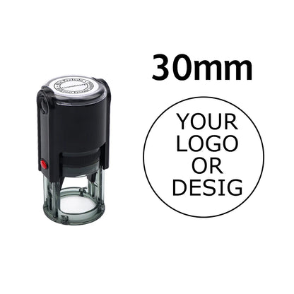 Custom Self-Inking Stamp 25/30/40/50mm Round Logo Design P Personalized Press-type Inking Stamp for Wedding Invitation Envelope