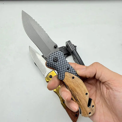 Pocket folding knife, folding fruit knife, suitable for camping, fishing, hiking, outdoor activities and home decoration