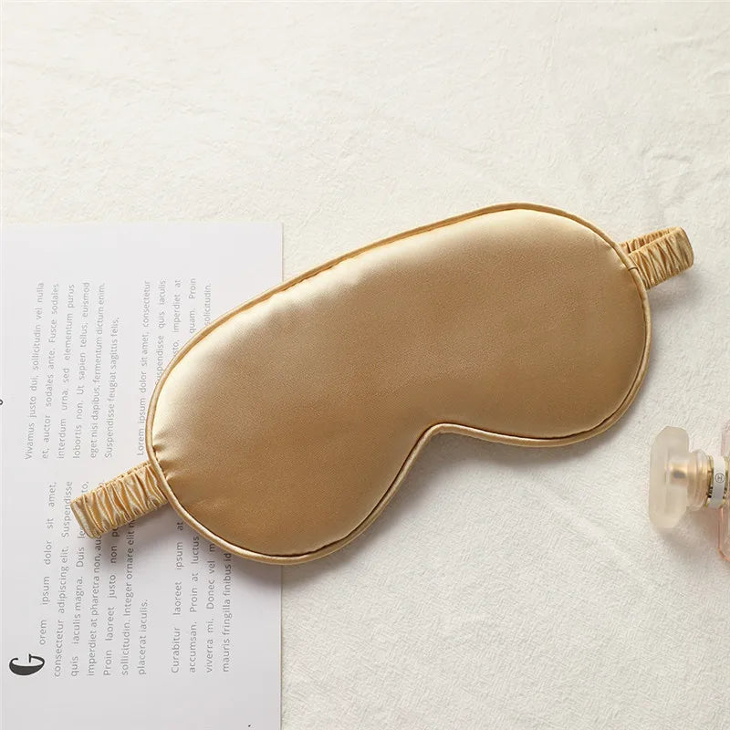 1pcs Imitated Silk Sleep Eye Mask Shading Patch Portable Travel Relax Eyepatch Lunch Break Cover Night Health Sleeping Shield