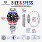 PAGANI DESIGN Men Watches Automatic Watch Mechanical Watch Sapphire Glass Stainless Steel Luminous Date Reloj Hombre Luxury Wris