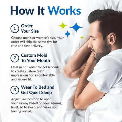 Adjustable Anti-Snoring Mouthpiece Nighttime Teeth Guard Sleeping Mouthguard for Bruxism Stop Snoring Device