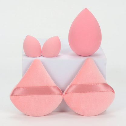 5Pcs Professional Makeup Sponge Set - Soft, Gentle, Multi-Purpose Tools for Perfect Foundation, Powder, and Blush Application