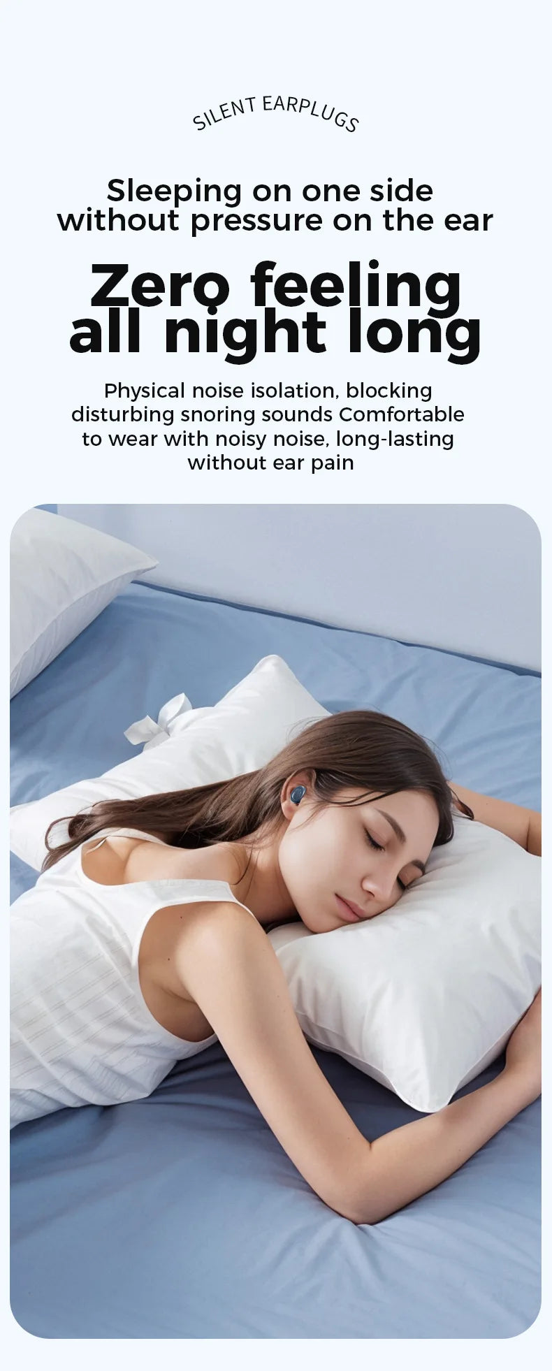 Ear Plugs for Sleeping,Sleep aid,Noise Reduction Super Soft Reusable,Hearing Protection Anti noise earplugs for Travel Work