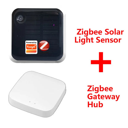 Waterproof Outdoor Brightness Detector With Real Time Luminance Monitoring Solar Light Sensor Tuya Zigbee IP65