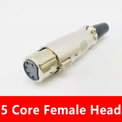 5/20Pcs Japan Style 3/4/5 Pin XLR Male XLR Female Converter  XLR Microphone Audio Cable Metal Cannon Plug Connector Amplifier