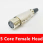 5/20Pcs Japan Style 3/4/5 Pin XLR Male XLR Female Converter  XLR Microphone Audio Cable Metal Cannon Plug Connector Amplifier