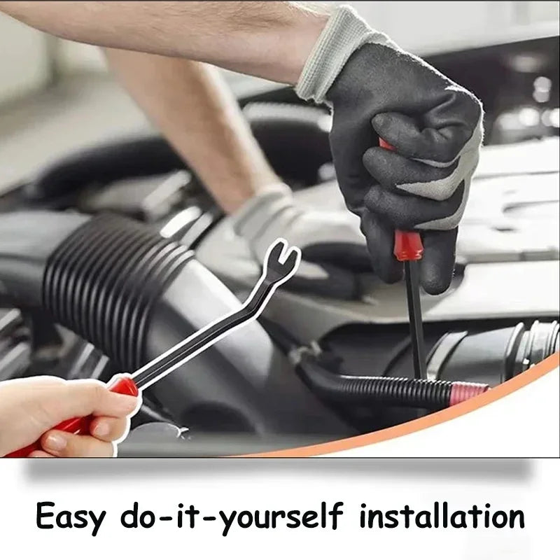 Universal Plastic Trim Removal Tool Kit – 5 Piece Non-Scratch Pry Tools for Car Interior Panel, Door Clips & Dash Disassembly