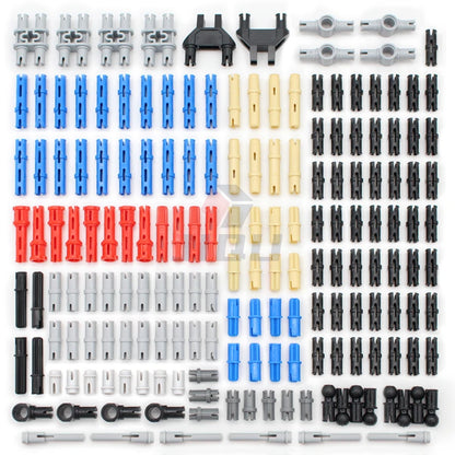 MOC Bricks Technical Accessories Gear Pin Axle Link Turntable Linear Actuator Compatible All Brands High-Tech Building Block Toy