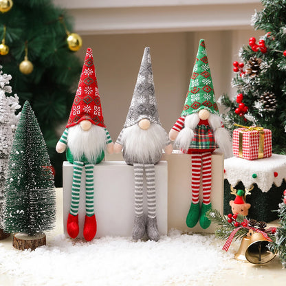 Christmas decoration items  Nordic style decorative figurines Christmas decorations - Faceless old man doll  Window display item