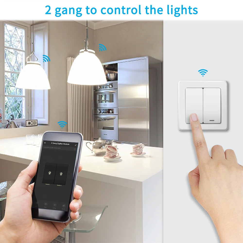 LoraTap Tuya Smart Life ZigBee WiFi Light Switch Module Dimmer Energy Monitor App Remote Control Alexa Google Home Voice Control
