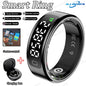 New R11 Smart Ring Men Women LED Display Screen Heart Rate Blood Oxygen Monitoring Waterproof Multi Sports Modes Smartrings 2025