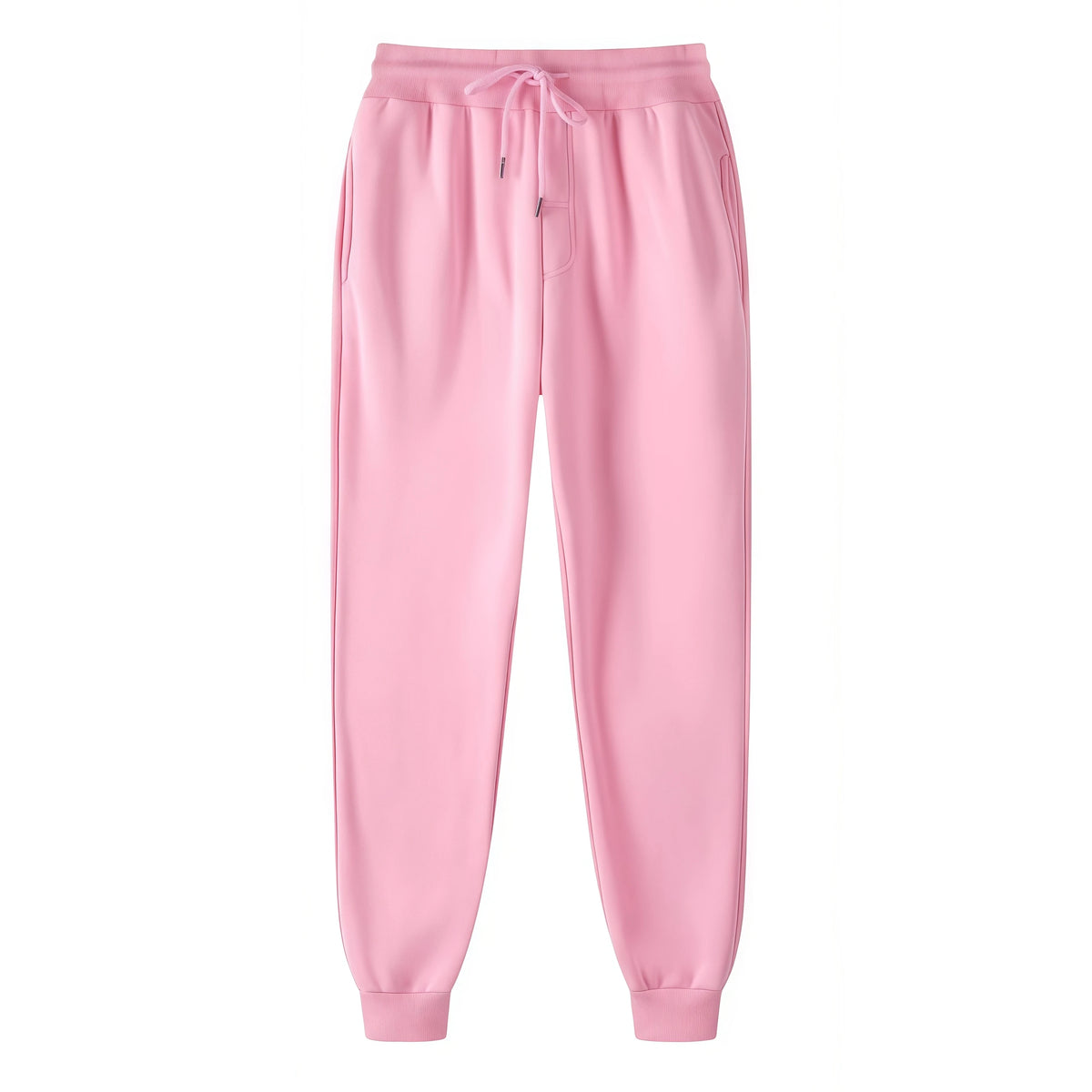 Unisex Solid Jogger Sweatpants Elastic Drawstring Cuff Sports Pants Multi-color Loose Fit Casual Gym Running Trousers Size S-3XL