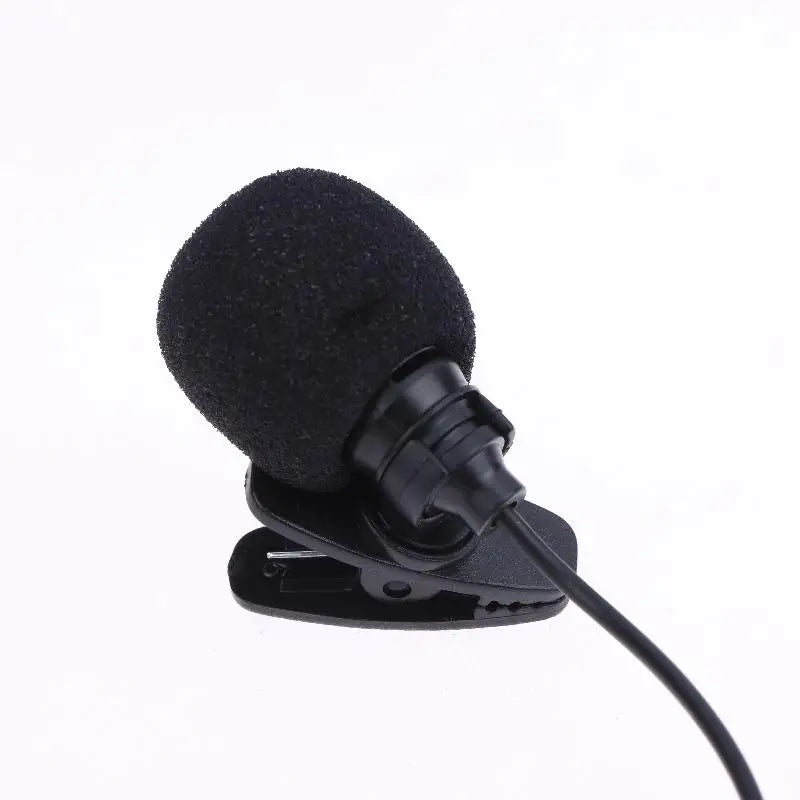 1 Pc Hands-free Condenser Clip-on Lapel Mic 1.5 Meters Mini Portable Lavalier Wired 3.5mm Microphone For Phone And Laptop PC