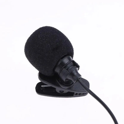 1 Pc Hands-free Condenser Clip-on Lapel Mic 1.5 Meters Mini Portable Lavalier Wired 3.5mm Microphone For Phone And Laptop PC