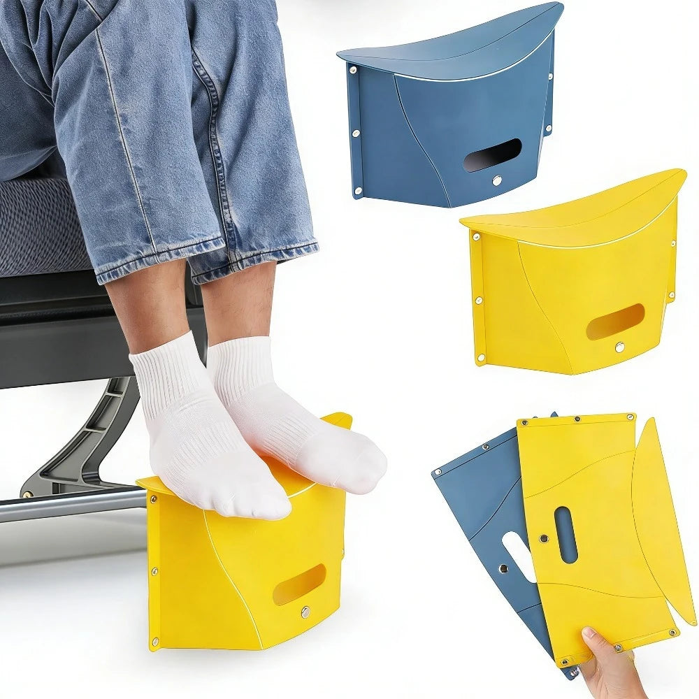 2 Foldable Portable Foot Pedals, Adjustable Under Desk Foot Stool, Comfort Footrest for Office Work & Long Distance Travel