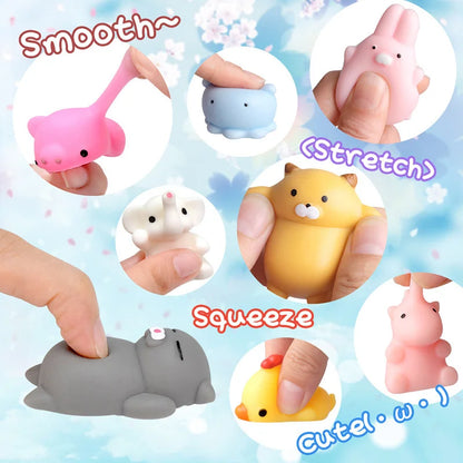5-50PCS For  Party Gift Squishy Toy Cute Animal Antistress Ball Squeeze Mochi Rising Toys Abreact Soft Sticky Stress Relief