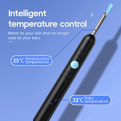 Smart Visual Ear Cleaner Set with Camera 1080P Ear Sticks Ear Wax Removal Tool WIFI Connection HD LED Lights Earpick Endoscope