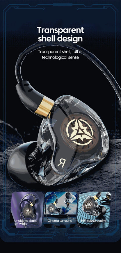 OLAF DAC Type C Earphones Wired Headset USB C Gamer Headphones Cable Handsfree Type-C Earbuds For iPhone16 15 Samsung S23 Xiaomi