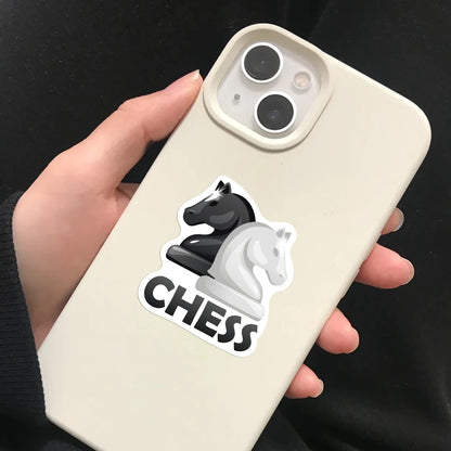 50PCS Chess Game Scrapbook Stickers DIY Diary Laptop Luggage Skateboard Graffiti Decal Fun Stylish Classic Toys