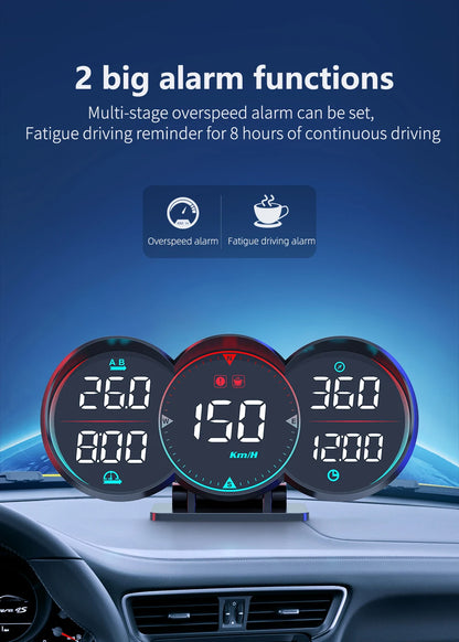 Car Head Up Display HUD GPS Computer Speedometer Windshield Projector Car Dashboard Speed Displays System Modification Car Acces