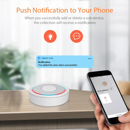 Tuya ZigBee Wireless/Wired Smart Gateway Hub Bridge Remote Linkage Devices WiFi Central Control Host Works With Smart Life APP