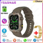 2025 New Military Smart Watch Men Waterproof Outdoor Sports Fitness Tracker Health Monitor 2.19" BT Call Smartwatch HT30