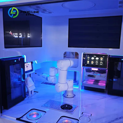 Customized AI Model Latte Art & Printing Robot Coffee Barista Vending Machine Commercial Automatic Coffee Equipment