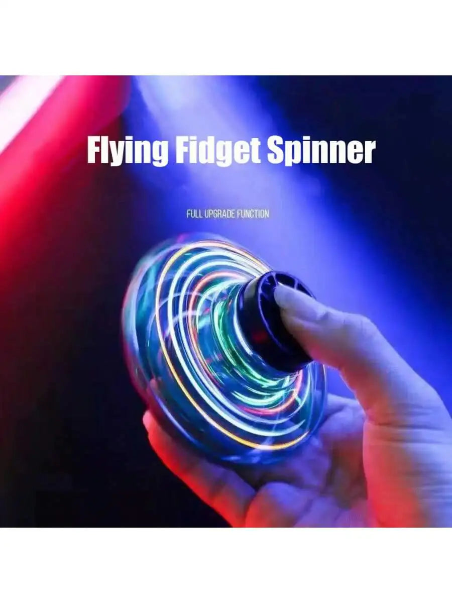 Whirling Fingertip Gyroscope, Floating and Glowing Whirling Gyro, Aerodynamic Fingertip Gyro with Free Flight Path, Creative Fly