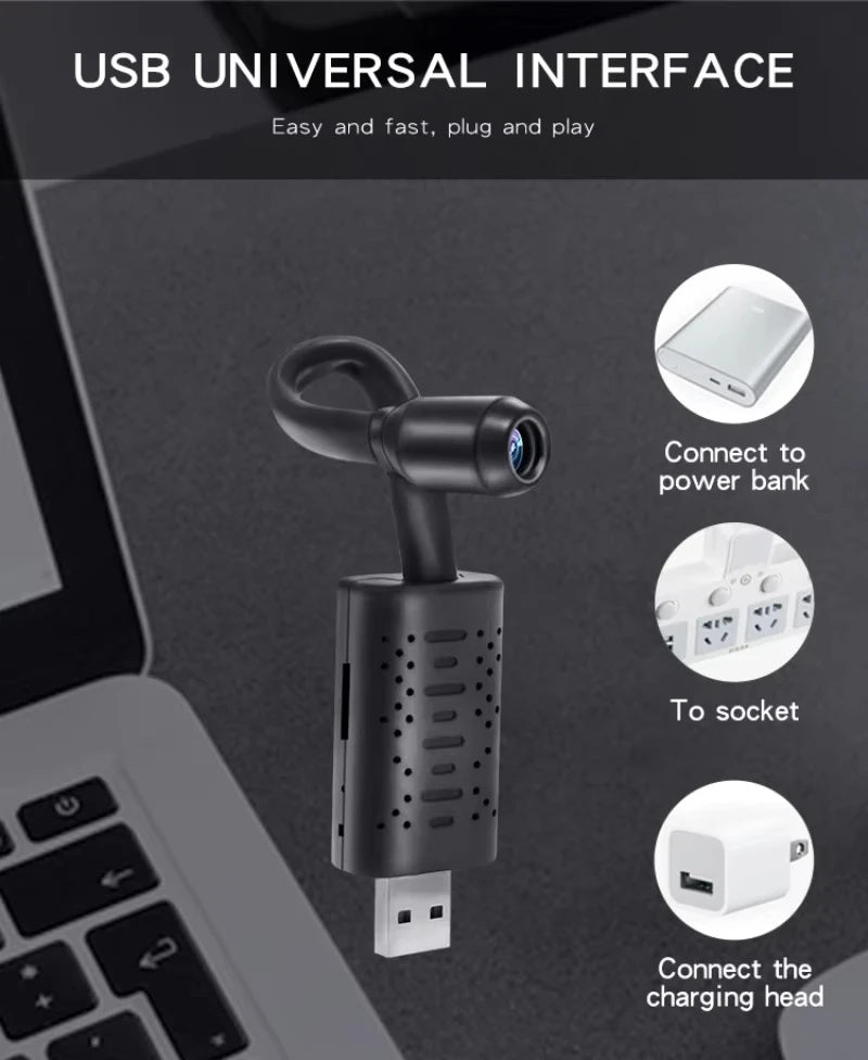 WIFI Mini Camera Portable1080P HD USB Wireless Night Vision Motion Detection Surveillance Micro Cam Remote Monitoring