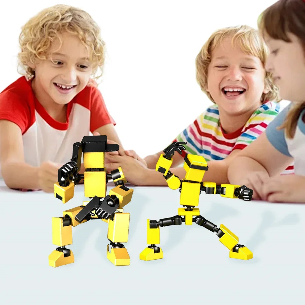 13 Action Figures Toys with Multiple Accessories Mini Action Figure Dummy Robot Assembly Completed Home Desk Decoration