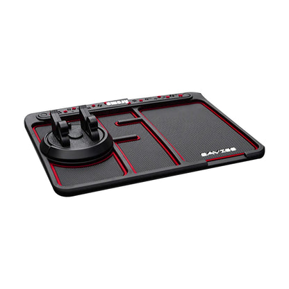 4 In 1 PVC Car Anti-Slip Mat  panel Silicone Phone Holder Dashboard Mount Stand Multi-purpose Car Organizer Tray Car Accessory