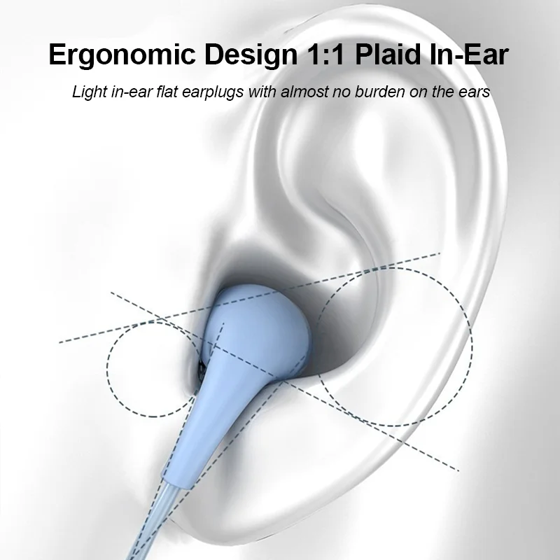 Type C 3.5mm Wired Headphones 9D HiFi In Ear Earphone Digital Chip Game Headset For iPhone Samsung Huawei Xiaomi With microphone
