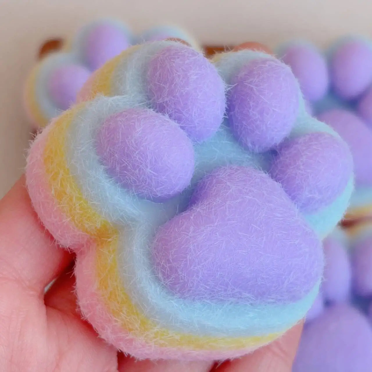 Soft Cat Paw Taba Squishy Fidget Toy Cute Cat Paws Squeeze Toys Slow Rebound Decompression Toy Anti Stress Kids Adults Toys