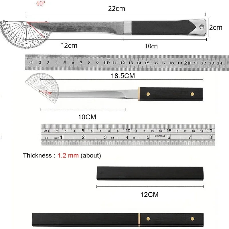 1/2/3-piece meat cutting knife set - stainless steel sharp blades. Suitable for kitchen use for cutting fruits and removing bone