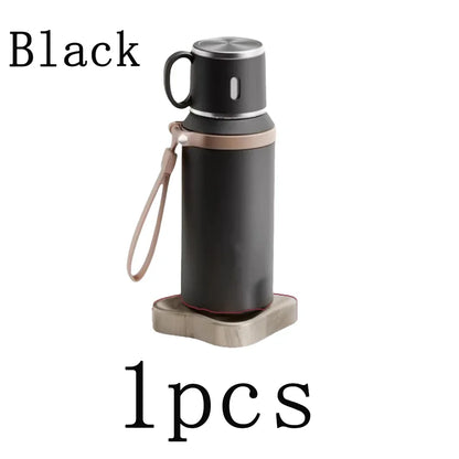 Portable Handheld Thermos Cup 600ml 24H Insulation Stainless Steel Bottle for Outdoor Sports