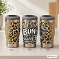 Mama Needs a Drink Leopard Vacuum Flasks 4-in-1 Stainless Steel Can Cooler Insulated Beer Soda Coffee Holder Dual Lids Fits 12oz
