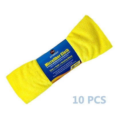 AUTOBRIGHT 40x40 cm Microfiber Cleaning Cloth 3/5/10 Pieces Pack 300gsm Soft Lint Free Super Absorbent Multi Functional Towel