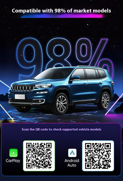3in1 Ai Box 4G For apple android auto wireless carplay adapter Adaptor For netflix Youtube 4k Ai Box android 13 8+128G WIFI