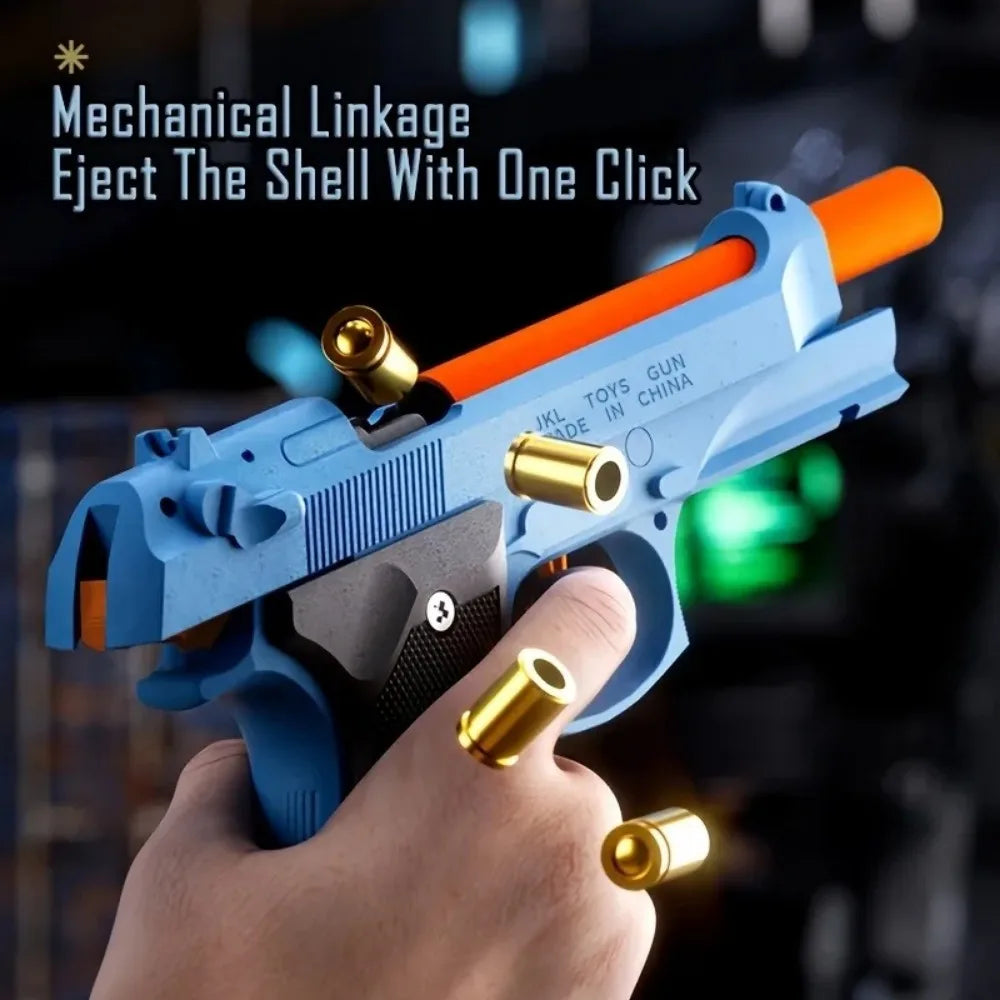 2011 G17 Shell Throwing Blowback Toy Gun Continuous Firing Empty Hanging Pistol Outdoor CS Game Shooting Toy for Kids Adults